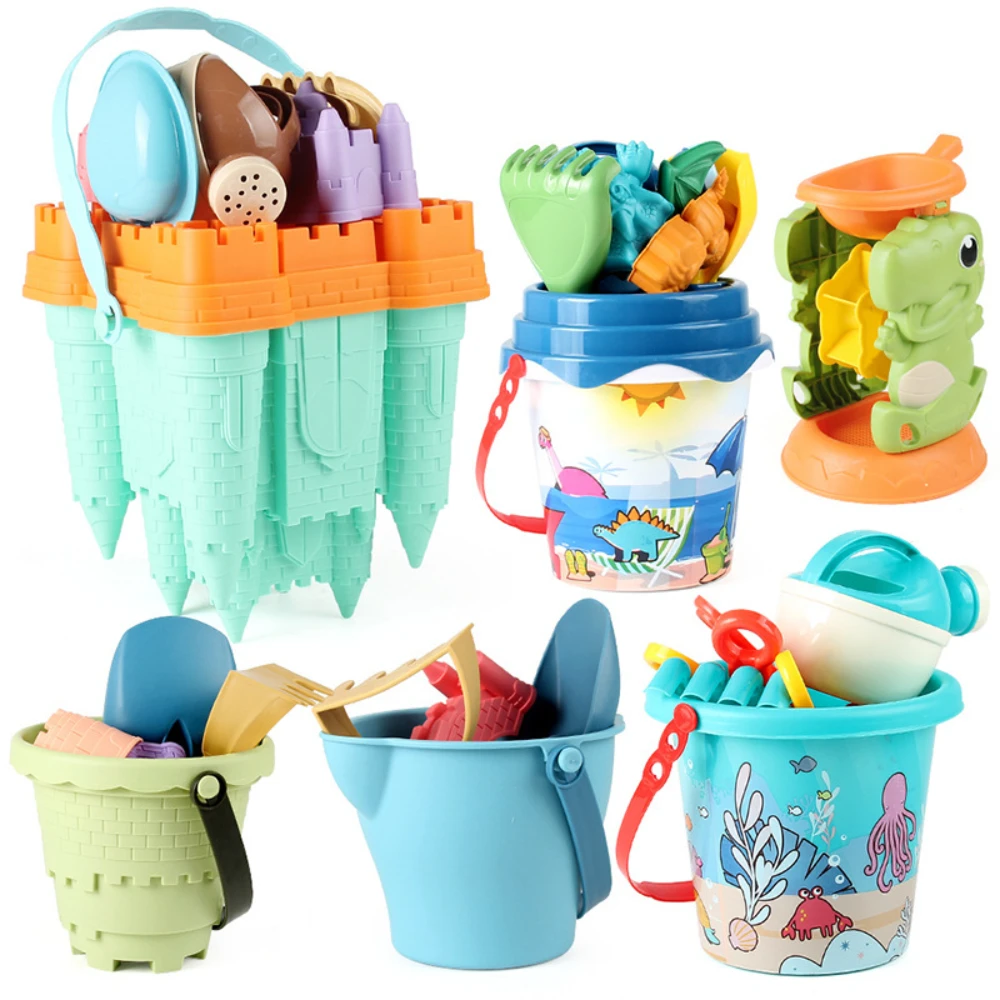 Set di giocattoli da spiaggia Regalo Giocattolo da spiaggia Pala Barca da spiaggia Estate all'aperto Castello da spiaggia Modello Giocattolo Carrello da spiaggia Set di giocattoli Giocattolo d'acqua