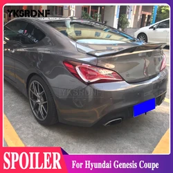 for Hyundai Genesis Coupe spoiler 2009 10 11 12 year glossy carbon fiber/FRP rear wing R style spoiler accessories