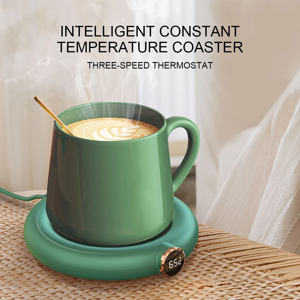 Cup Warmer Electric 10W USB Heating Drink Coffee Mug Mat Timing Non-Slip Adjustable Water Bottle Constant Temperature Coaster