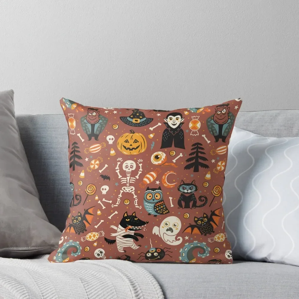 

Happy Halloween Throw Pillow Sofa Cushions Sofa Covers Luxury Pillow Cover Pillow