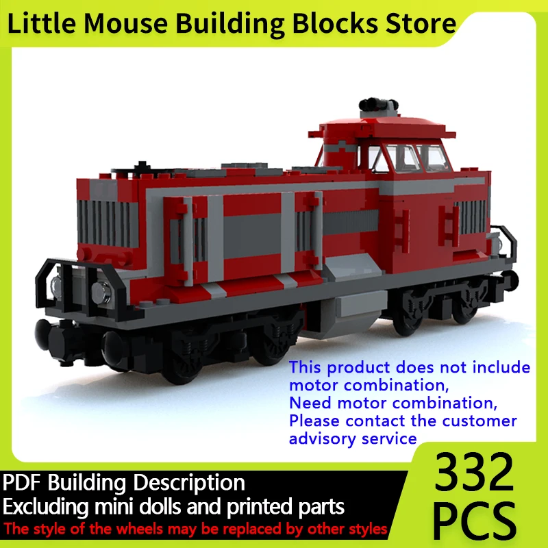 

City Car Model MOC Building Bricks Remote-Control Locomotive Train Modular Technology Gifts Holiday Assemble Children Toys Suit