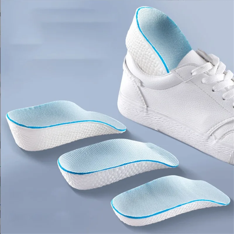 Height Increase Insoles Men Women Shoes Flat Feet Arch Support Orthopedic Insoles Sneakers Heel Lift Memory Foam Soft Shoe Pads