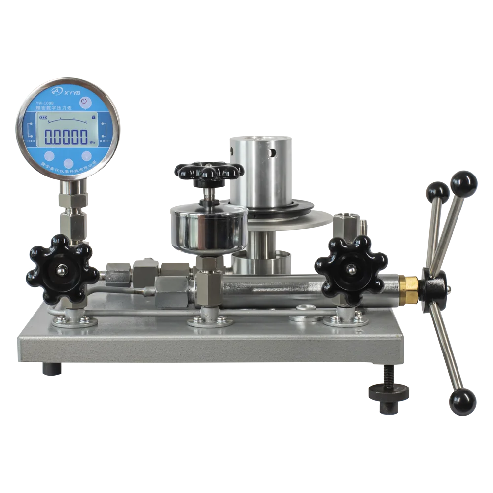 

Precision Instrument Piston Manometer Hydrostatic Pressure Testing Caliobrator Desktop Dead Weight Tester 60Bar