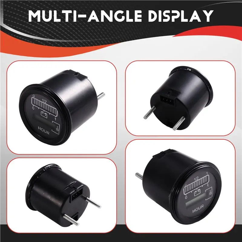 Reliable-52Mm 24V 48V Battery Gauge Indicator 803 803RB2448BCJ3010 Battery Capacity Voltage Meter Monitor