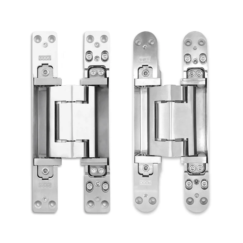 Cerniera per porta resistente da 200 kg per appartamento Cerniera nascosta regolabile 3D Cerniera invisibile in acciaio inossidabile 304