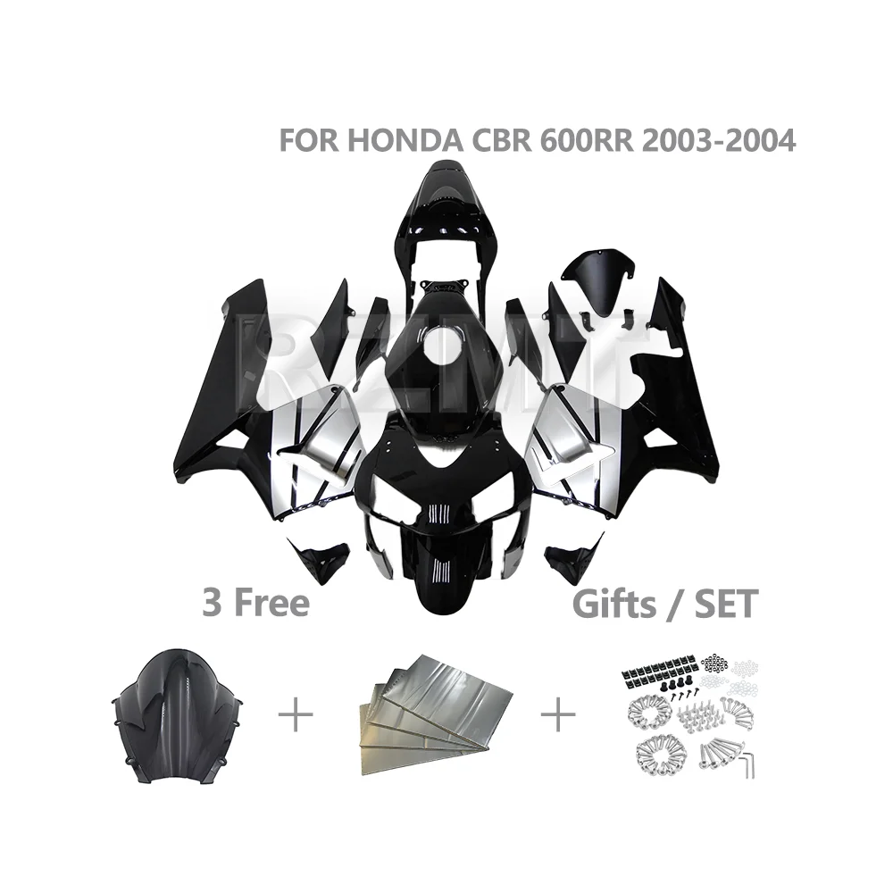 

Комплект обтекателя мотоцикла для HONDA CBR600RR 2003 2004 CBR 600RR CBR600 RR, индивидуальные обтекатели для литья под давлением, АБС-пластик H0603-103a