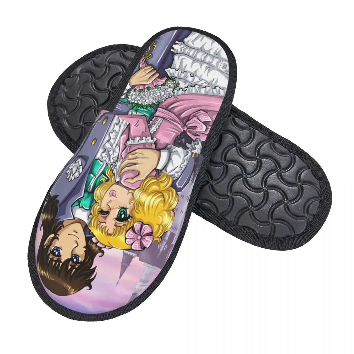 Custom Candy Candy Guest Slippers for Bedroom Women Anime Manga Cartoon Girl House Slipper