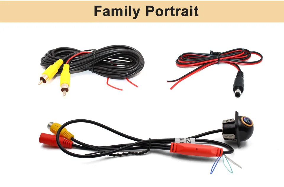 Smartour AHD 1080P Golden Len Auto Rückansicht Kamera Nachtsicht CCD Auto Backup Monitor 180 Grad Rückfahr Auto parkplatz Kamera – Detail 7