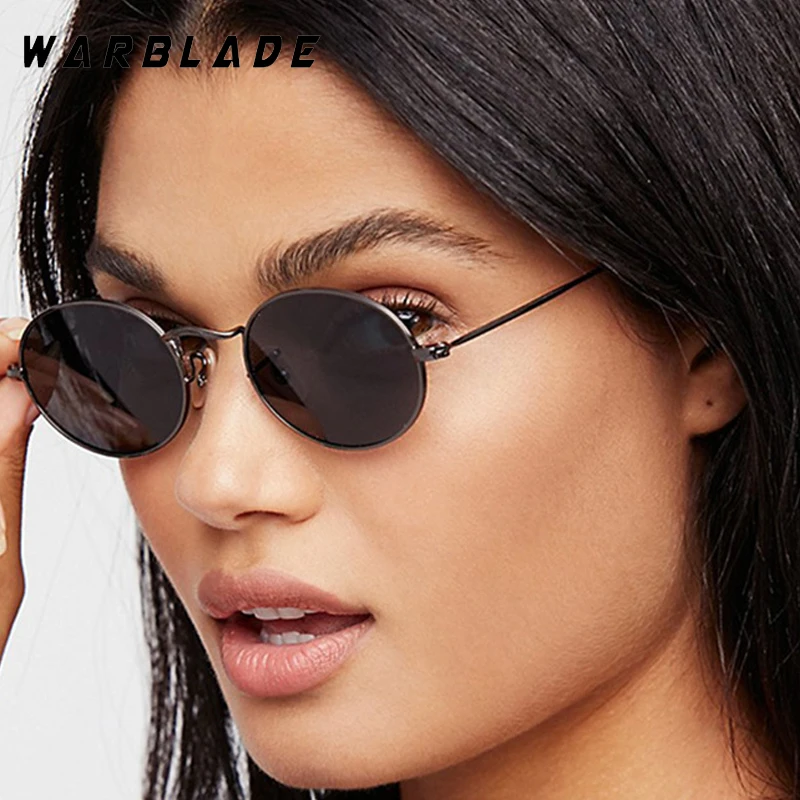

Vintage Metal Oval Frame Women's Sunglasses Outdoor Drive Fishing Men Sunglass Summer Shade Luxury Brand Design Eyewear UV400