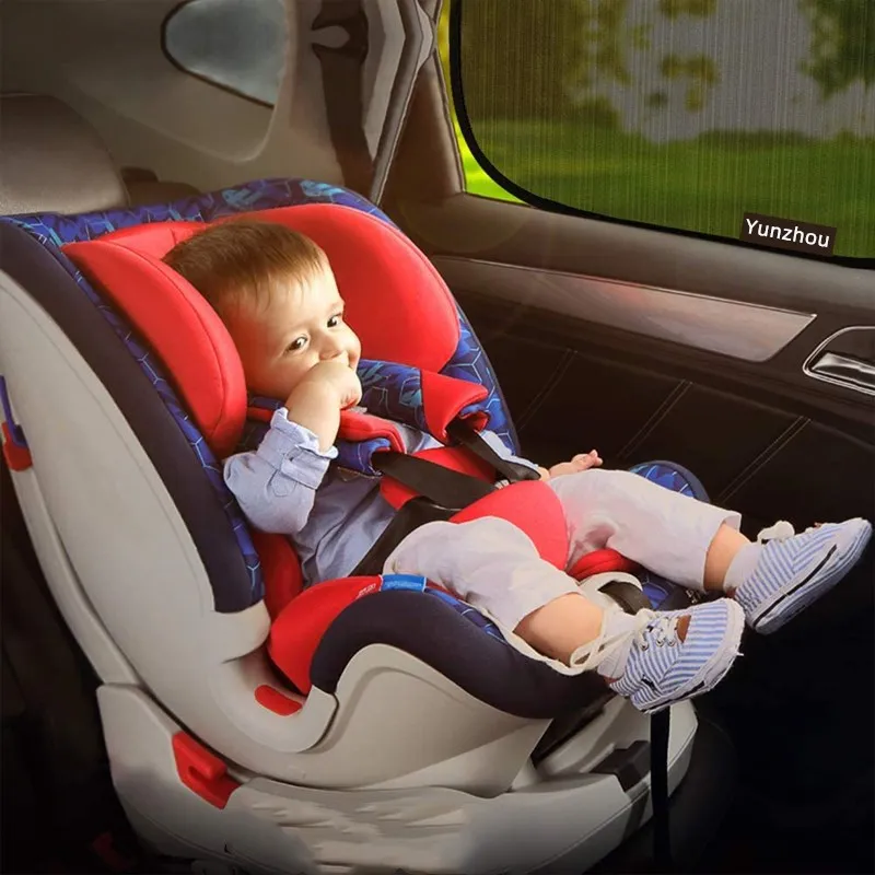 2 Stück Faltbarer Auto-Sonnenschutz UV-Schutz Auto-Vorhang Baby-Autofenster-Sonnenschutz Seitenfenster-Netz Sonnenblende Sommer-Schutzfolie – Detail 10