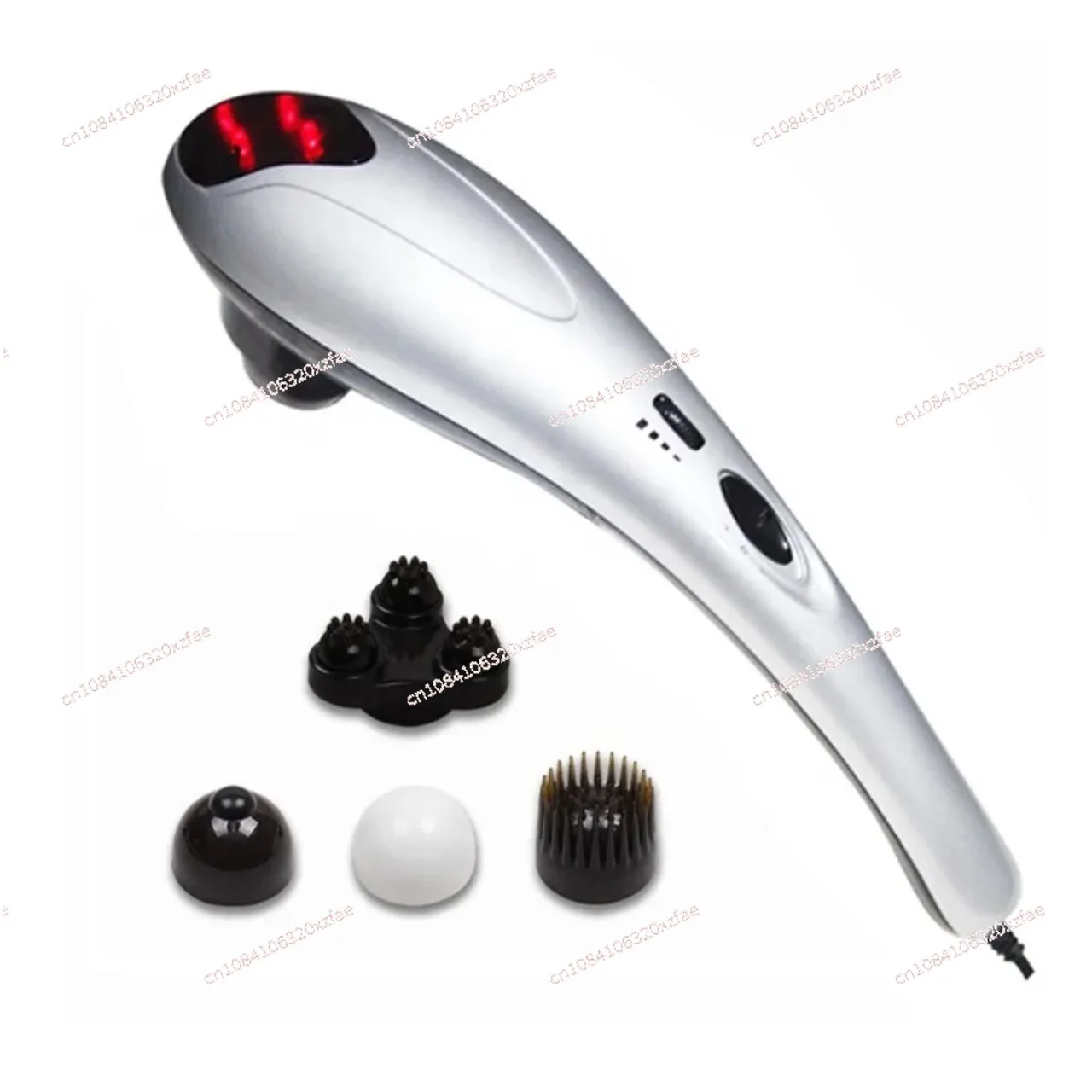 Corded Wired Shape Handy Infrared Body Massage Hammer LY-606A Manual Three Changeable Massage Head Dolphin