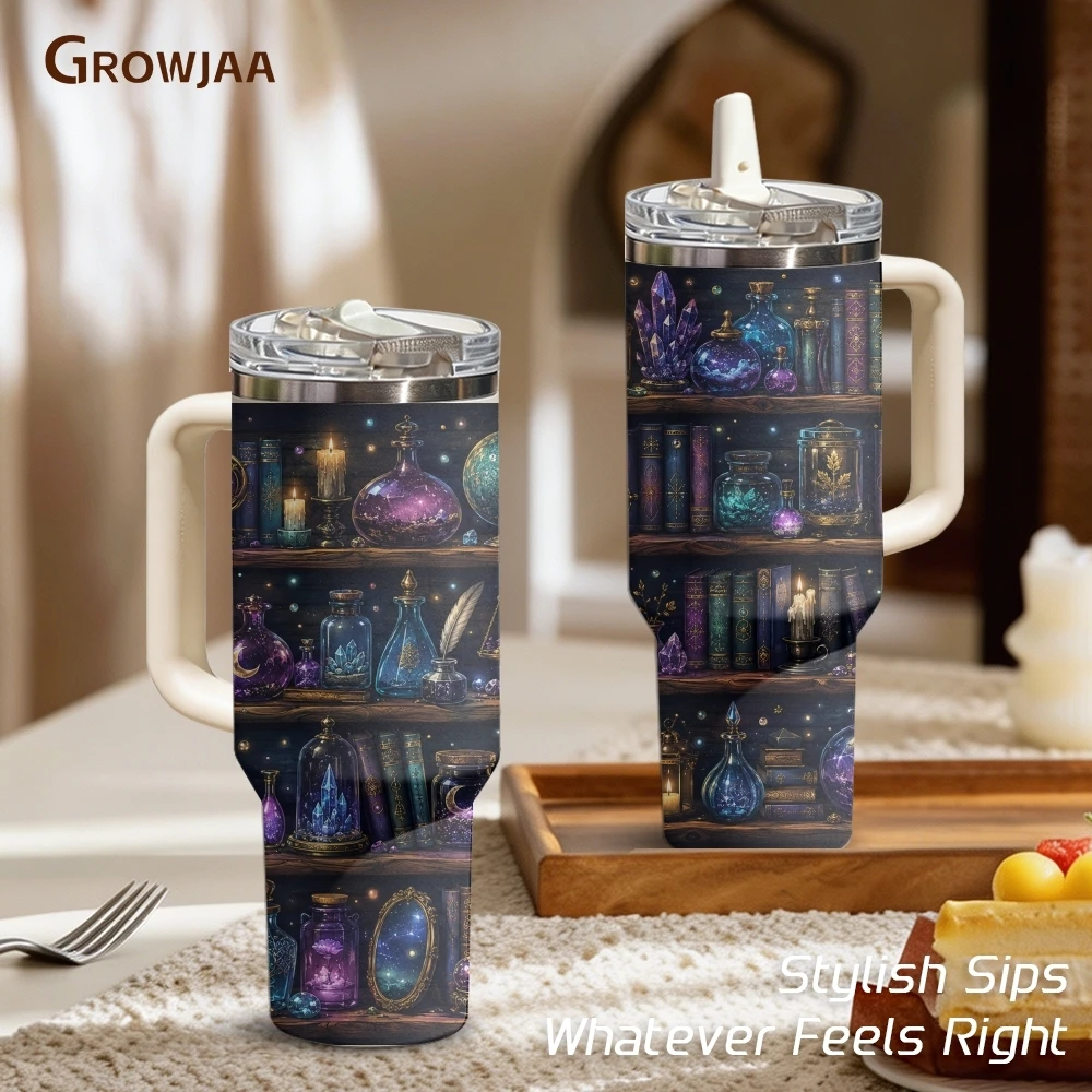 Magical Potion Fantasy Library Vacuum Flasks 40oz 3rd Gen Vacuum Insulated Stainless Steel Tumbler Cup With Handle Straw Lid