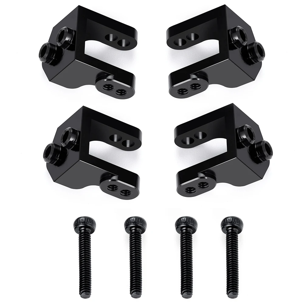 YEAHRUN-amortiguadores inferiores superiores de aleación de aluminio, soporte de montaje para 1/18 Mini LMT 4X4 cepillado Monster Truck RTR, piezas de mejora