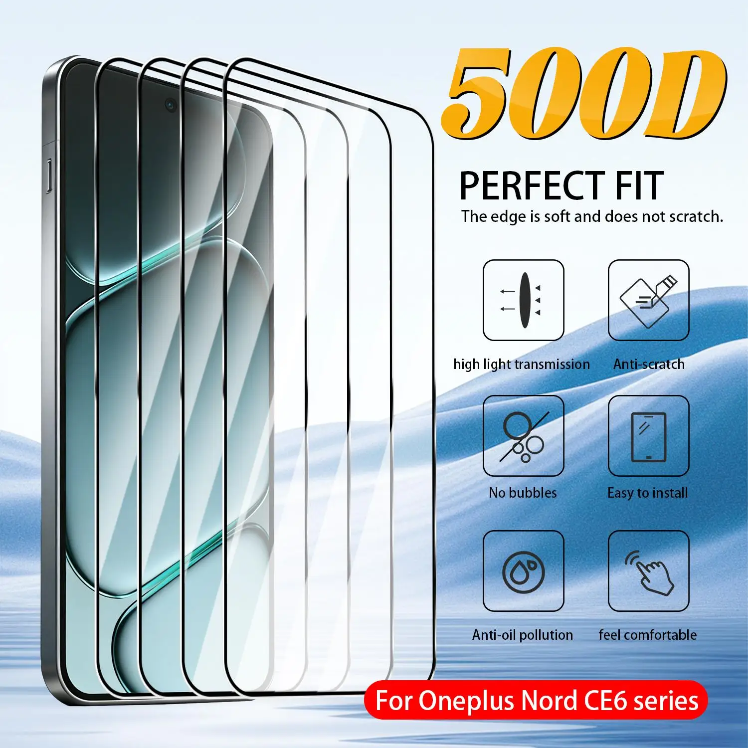 

Защитные пленки из закаленного стекла для OnePlus Nord 6/CE6, защитные пленки с полным покрытием для Nord6 NordCE6, устойчивые к царапинам защитные пленки