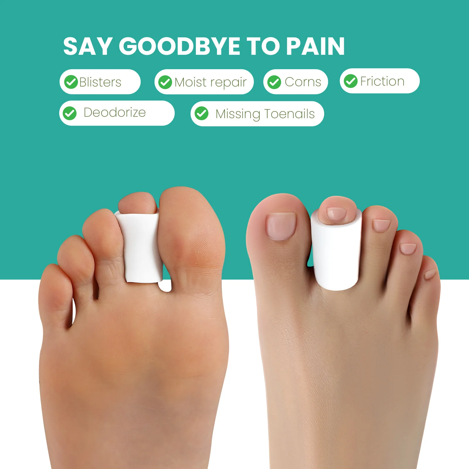 

2/6/10Pcs Soft Gel Toe Separator Bunion Pain Relief Protect Toe Spacers Corrector Prevent Corns Calluses Blisters Foot Care Tool