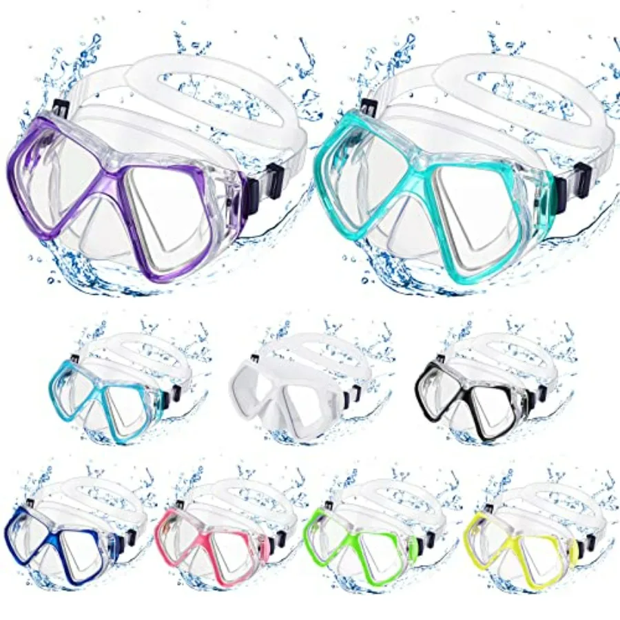

Adult swimming goggles with nose cover, silicone material, black color, anti-fog coating and 180 wide-view lens for snorkeling