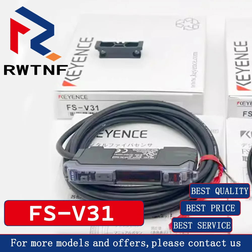 

Brand New Genuine FS-V31 KEYENCE dual digital display fiber amplifier, photoelectric switch sensor high speed 24V