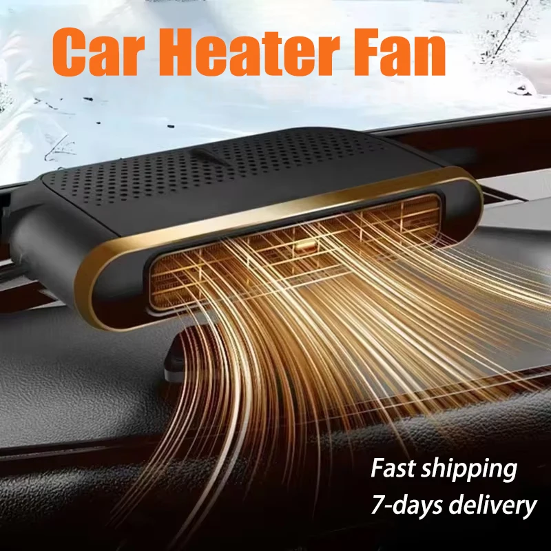 

12V Car Heater Cooler Fan Defroster Defogger for Windshield Dual Use Hot Cold Air Blower for Truck SUV Van RV Home Office