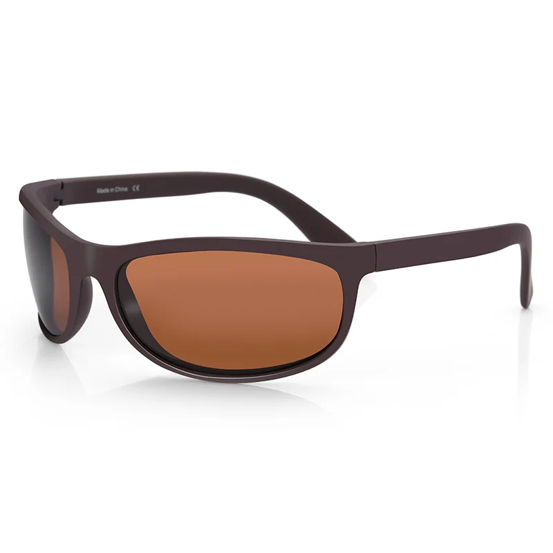 AIR EIGHT Sporty Square TR90 Polarized Sun Glasses for Men UV400 Protection Stylish Eyewear for Road Trips Outdoor Adventures