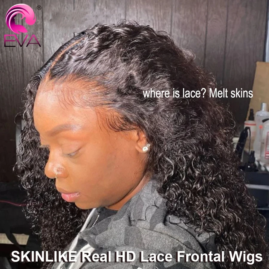 

13x6 Full Frontal Human Hair HD Lace Wig Curly Pre Plucked Wigs 5x5/6x6 Glueless HD Closure Wig For Women Invisible HD Lace Wigs