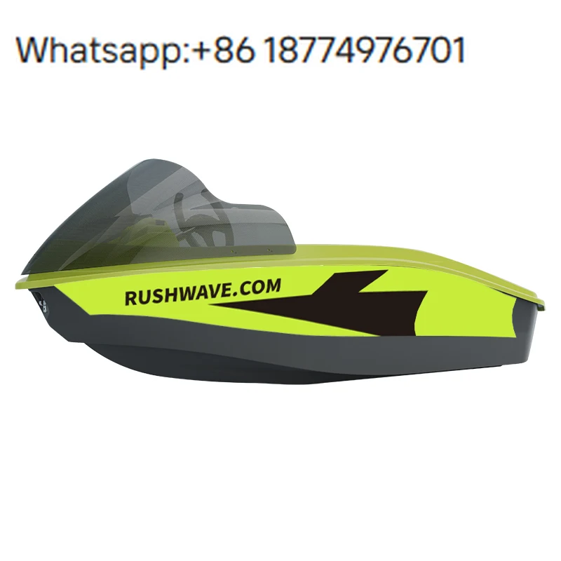 RUSH WAVE Mini Electric Sport Yacht 2-Person Capacity Durable ASA Material Multi-Functional Fishing & Water Sports Boat
