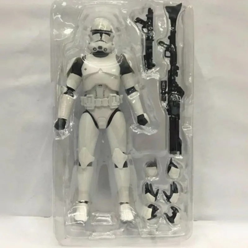 6-Inch Star Wars Mobile Doll Empire White Soldier Model Soldier Red Clone Handmade Anime Toy Collectibles Children'S Gifts