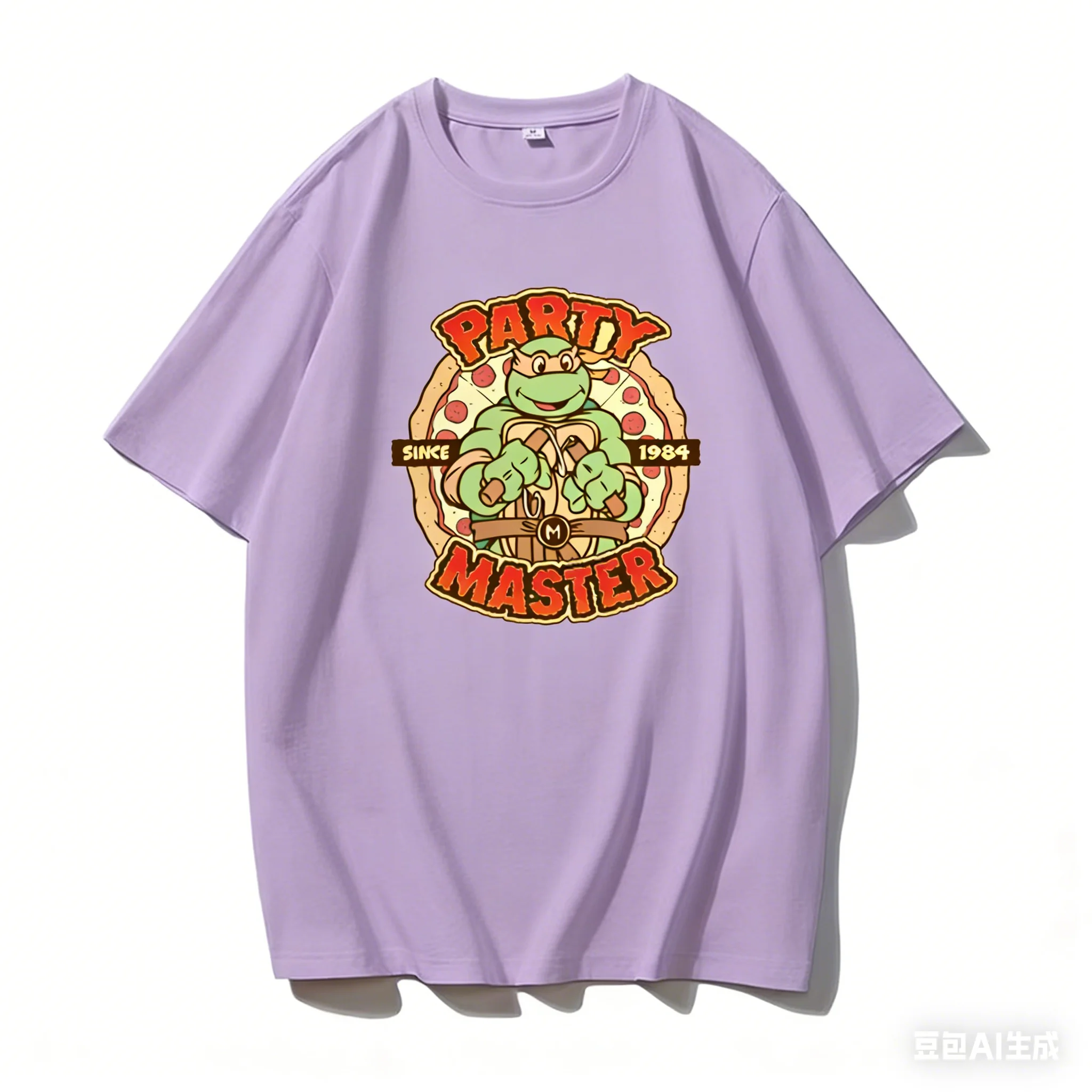 Nickelodeon Nick Ninja Turtles Cartoon Retro American T-Shirt aus 100 % Baumwolle für Jungen und Mädchen – super cooles Langarmshirt