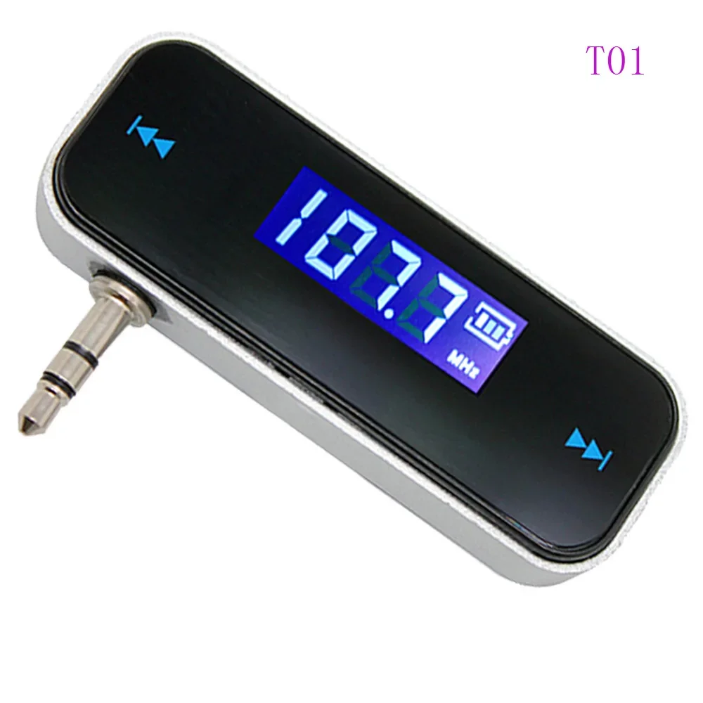 T01 Car FM FM Transmitter Apple Android Universal 3.5mm AUX Audio