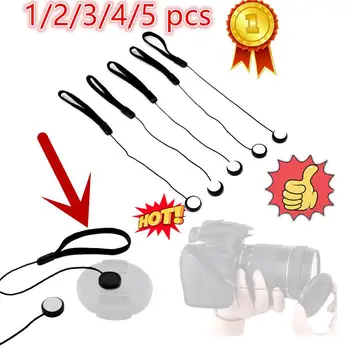 1-5 szt. Osłona obiektywu aparatu Cap Keeper uchwyt pasek smycz lina Anti-Lost String uniwersalny wisiorek zapobiegający upadkowi do obudowy obiektywu aparatu