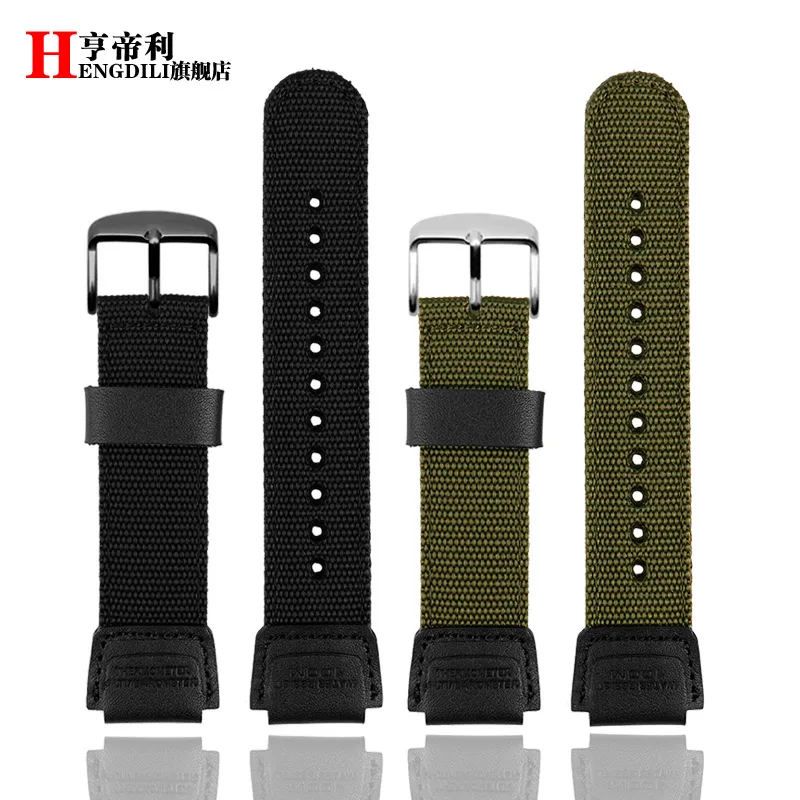 Nylon strap 18mm For Casio A1200 AE1300 A158 A159 F91W/F84/W735 AQ-S800 AEQ-110 W-218H watchband Men Sport Wrist band Bracelet