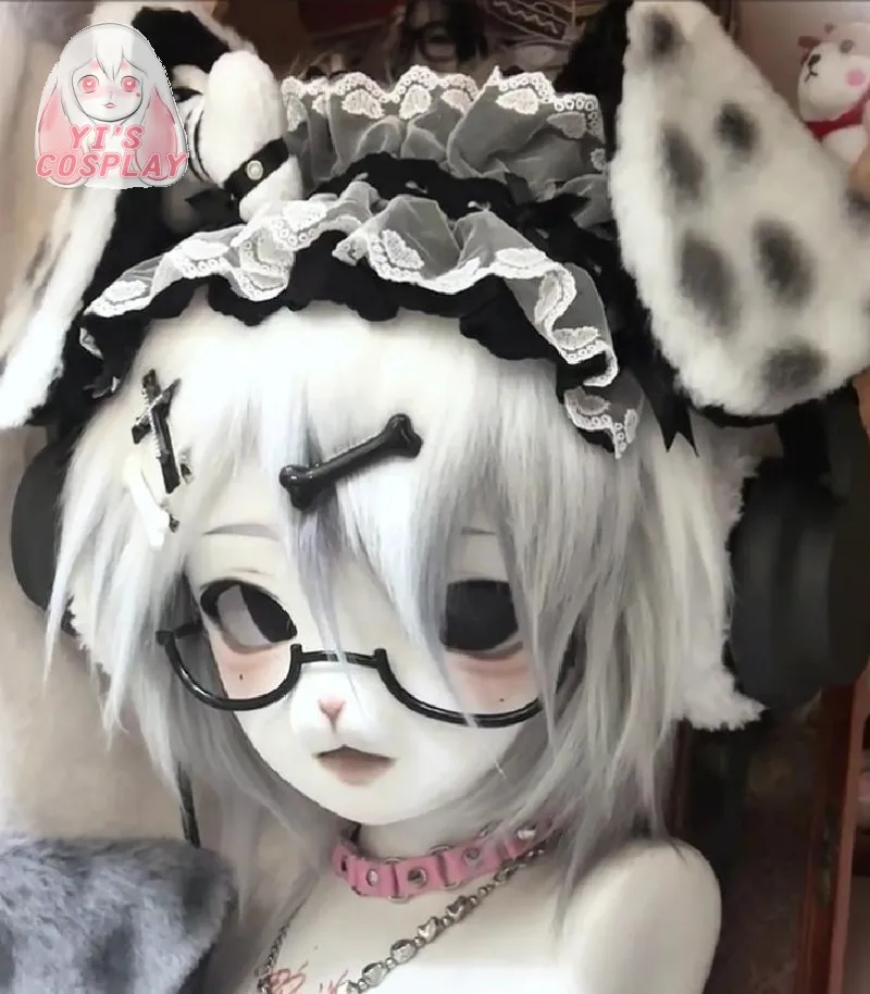 

Handmade Custom Fursuit head Furry Kigurumi Head Yis Cosplay Kemono Headsets Beast Customized Fursuit Kemono Head