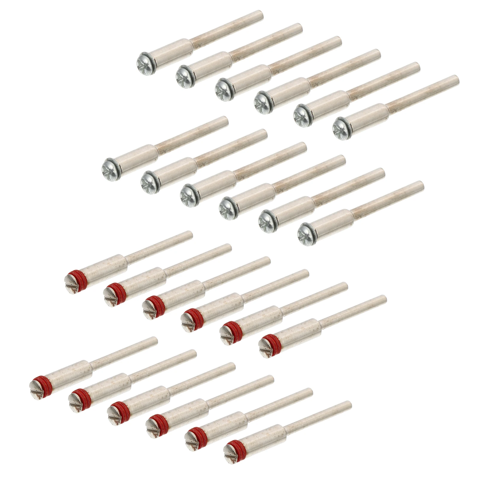 

24pcs Electric Frosted Paper Rod Mandrel Parts Screw Miniature Cutoff Wheel Carbide Die Grinder Accessories For Rotary Tools