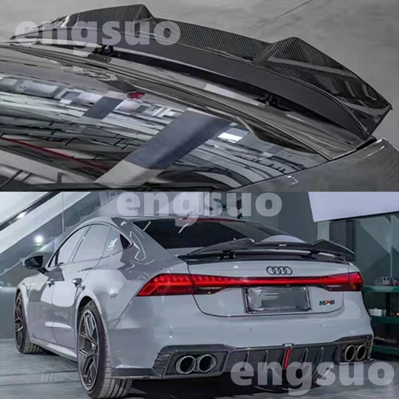 

A7 S7 RS7 For ABT Carbon Fiber Rear Trunk Spoiler Wing Lip for Audi A7 S7 RS 2019-u Car-Styling
