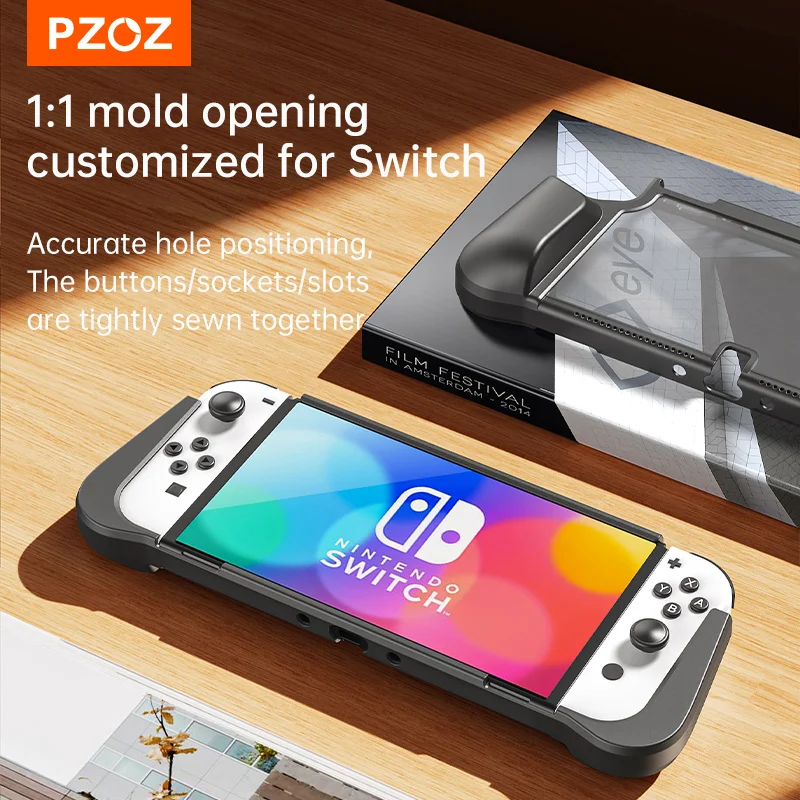 PZOZ Case For Nitendo Switch Case Removable Handle Holder Protective Cover Pluggable Dock Ultra-thin Accessories