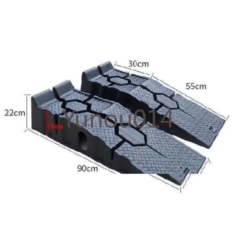 Black Heavy Duty Car Ramps, 900mm Long Anti-skid Working Ramp, Auto Oil Changing Repair, Maintenance Jack Lift Tools, 2500kg