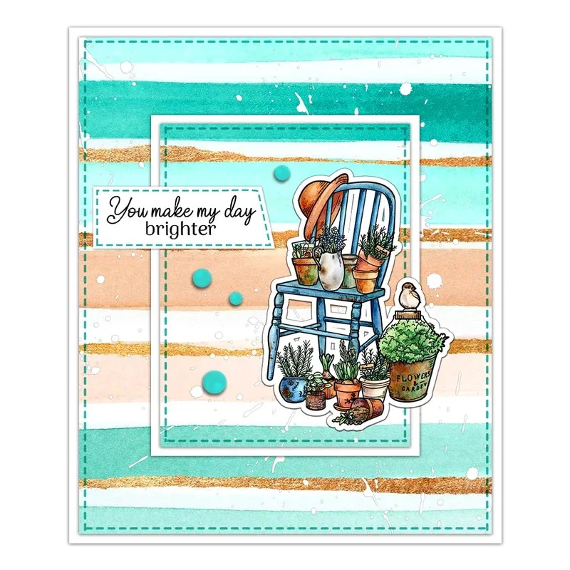 Spring Day Courtyard Accessories Clear Stamps DIY Scrapbooking Supplies Silicone Stamp For Card Making Albums Decor