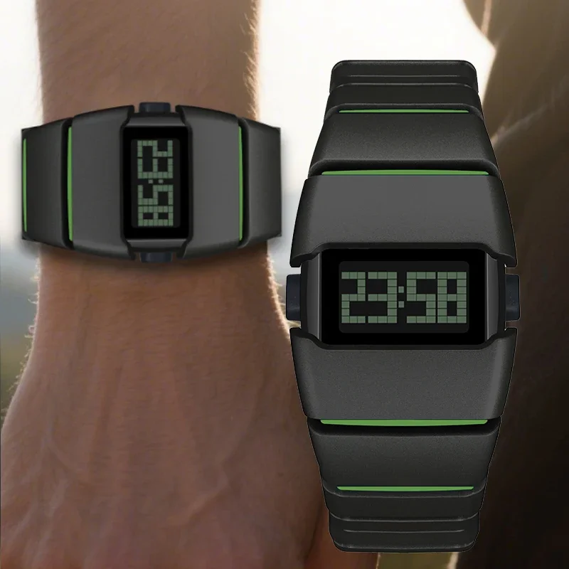 SHIYUNME Fashion Electronic Man Woman Watch Plastic Material Creative Design Watch Top Student Casual Sports Waterproof Clock