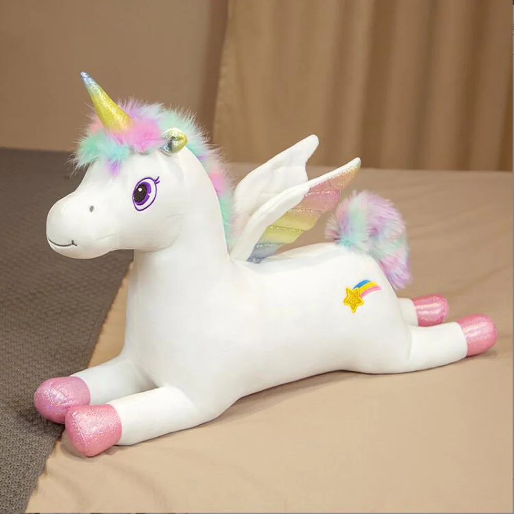 

Cartoon Dream Rainbow Unicorn Pegasus Horse Stuffed Children Plush Toy