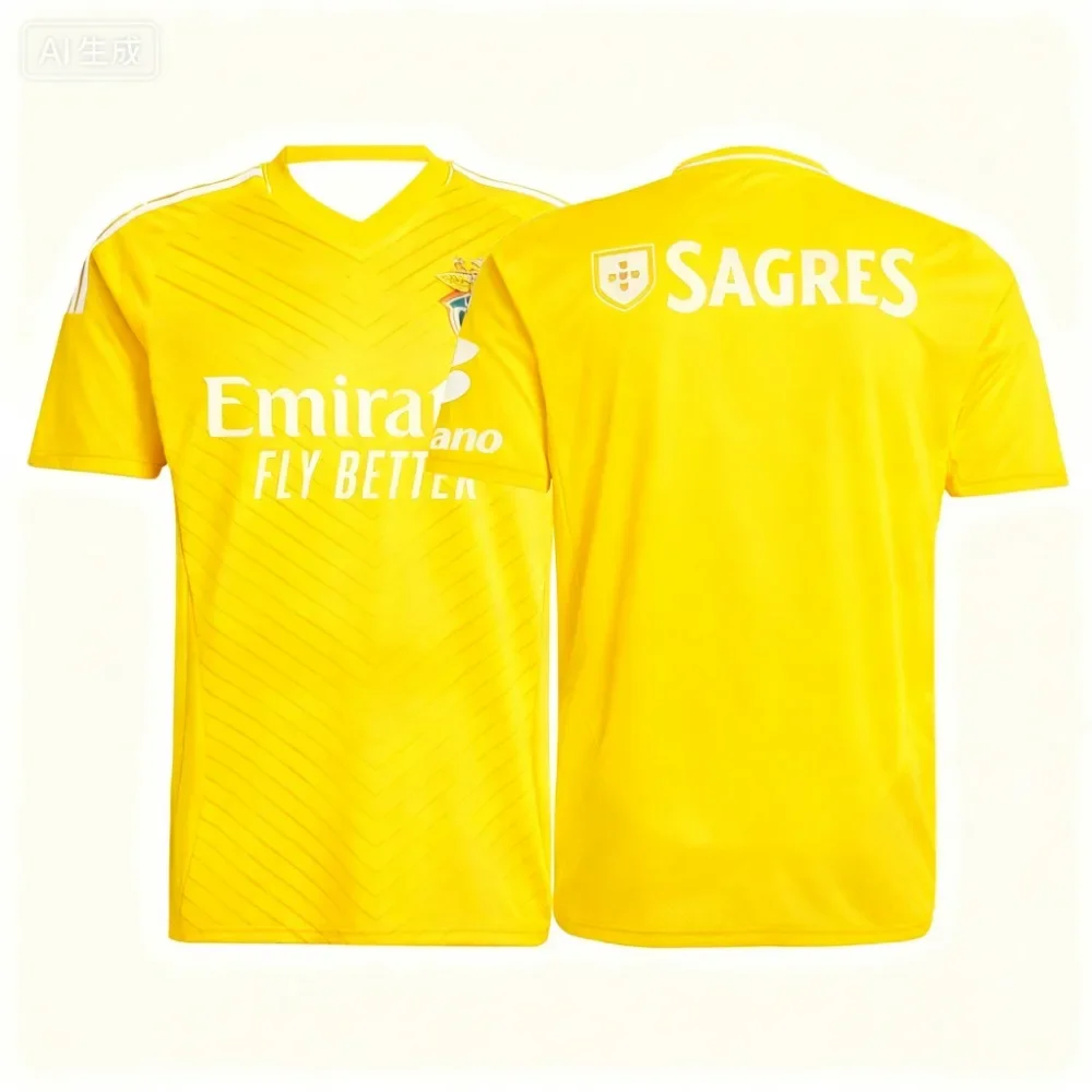 Camiseta de allenamiento de futebol Portugles para hombres، manga corta impresa en 3D neces para los aficionados de Benfica #2