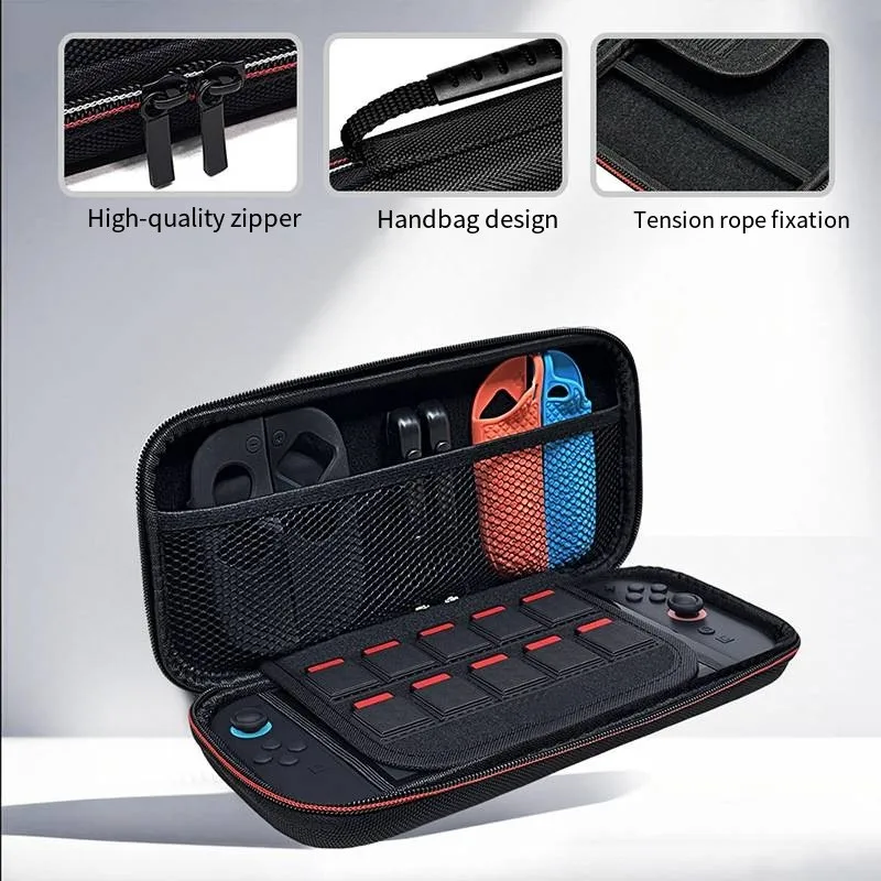 Portable Hard EVA Storage Bag Shockproof Travel Carrying Handbag With Card Slots Protective Carry Case For Handheld Console