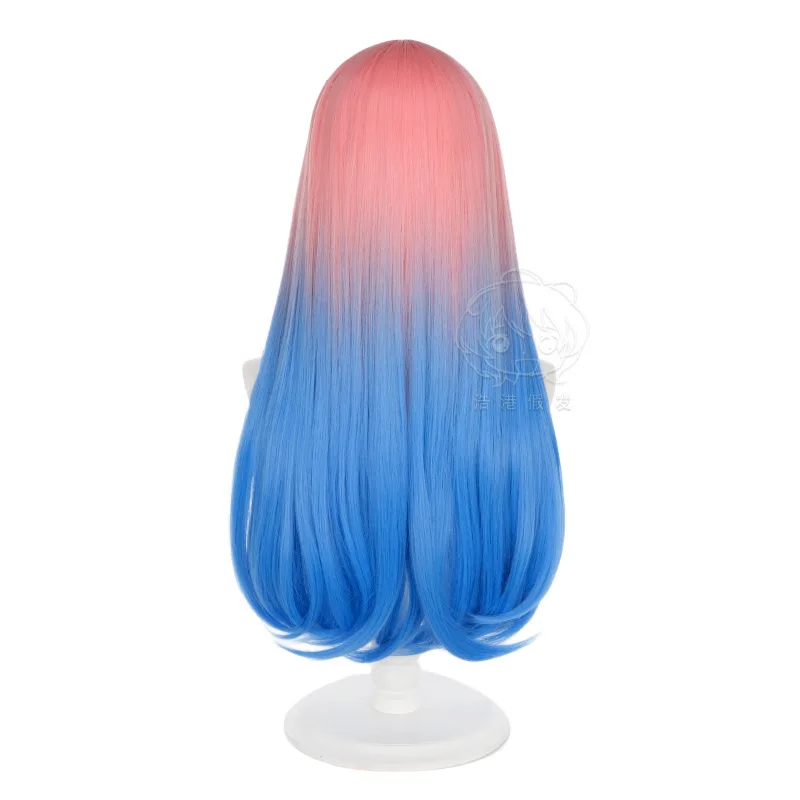 Anime Alien Stage Cosplay Wigs Mizi 70cm Long Women Party Mizi Costume Wig Heat Resistant Synthetic Hair Simulated Scalp+Wig Cap