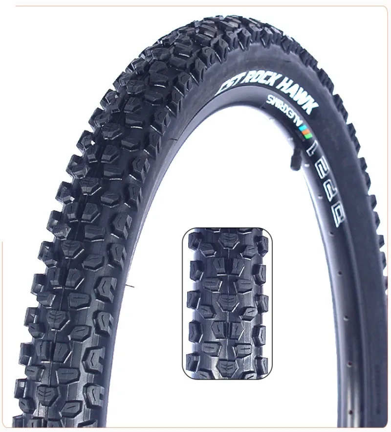 C1844 ROCK HAWK 26 inch mountain bike tire  steel wire  26*2.40 27.5*2.25 MTB Bicycle thickened tyre