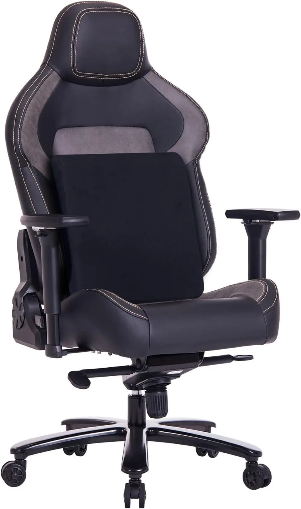 Big and Tall Gaming Chair 440LBS Gaming Chair with Metal Base Memory Foam Lumbar 4D Adjustable Armrest Gaming Chair