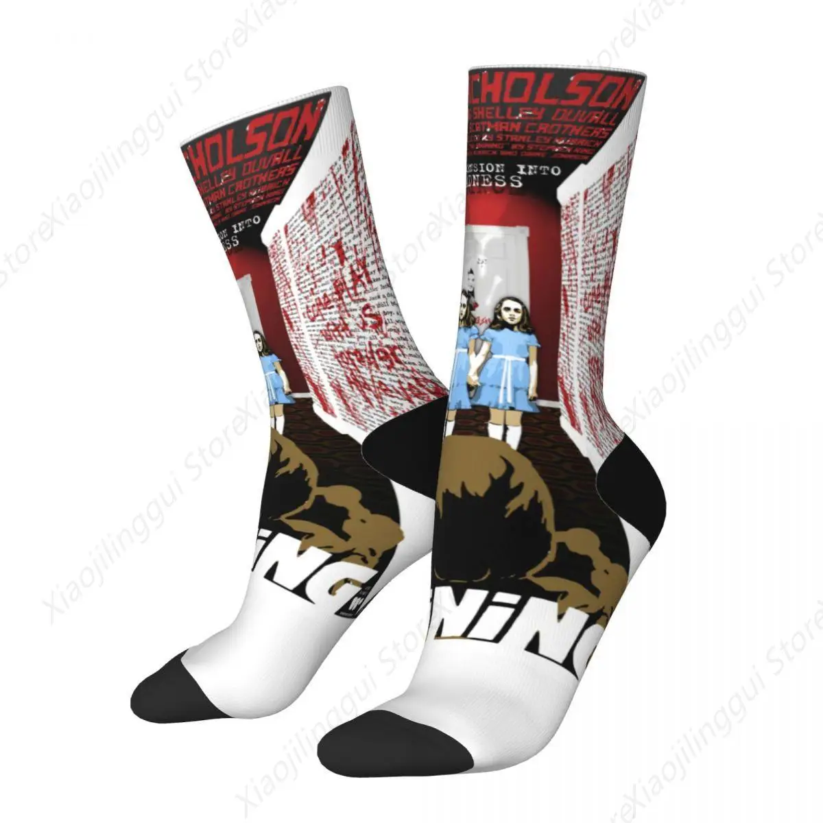 The Shining Grady Twins Socks Men Women Fashion Kubrick Creepy Slasher Socks Novelty Spring Summer Autumn Winter Socks Gift