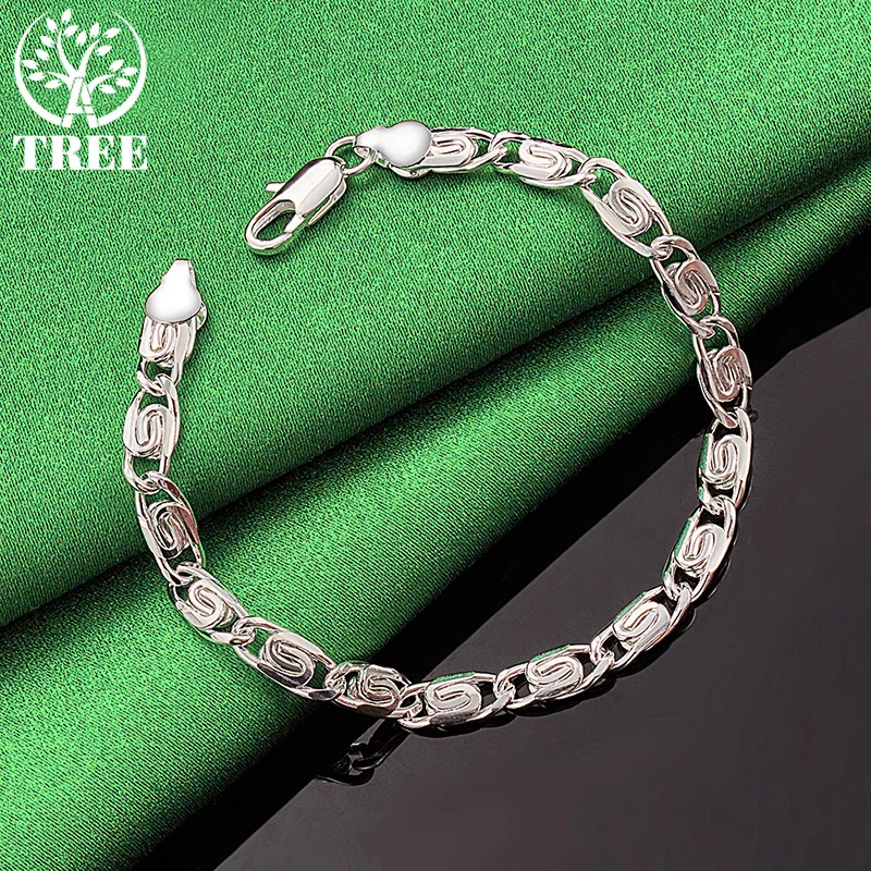 High quality Minimalist Unisex 925 Sterling Silver Bracelet Versatile Jewelry Suitable For Party Weddings And Everyday Wear