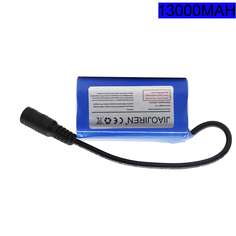 อัพเกรดแบตเตอรี่สําหรับ T188 2011-5 T888 V007 H18 C18 รีโมทคอนโทรลเหยื่อตกปลาเรืออะไหล่ 18650 2S 7.4V 13000mAh แบตเตอรี่
