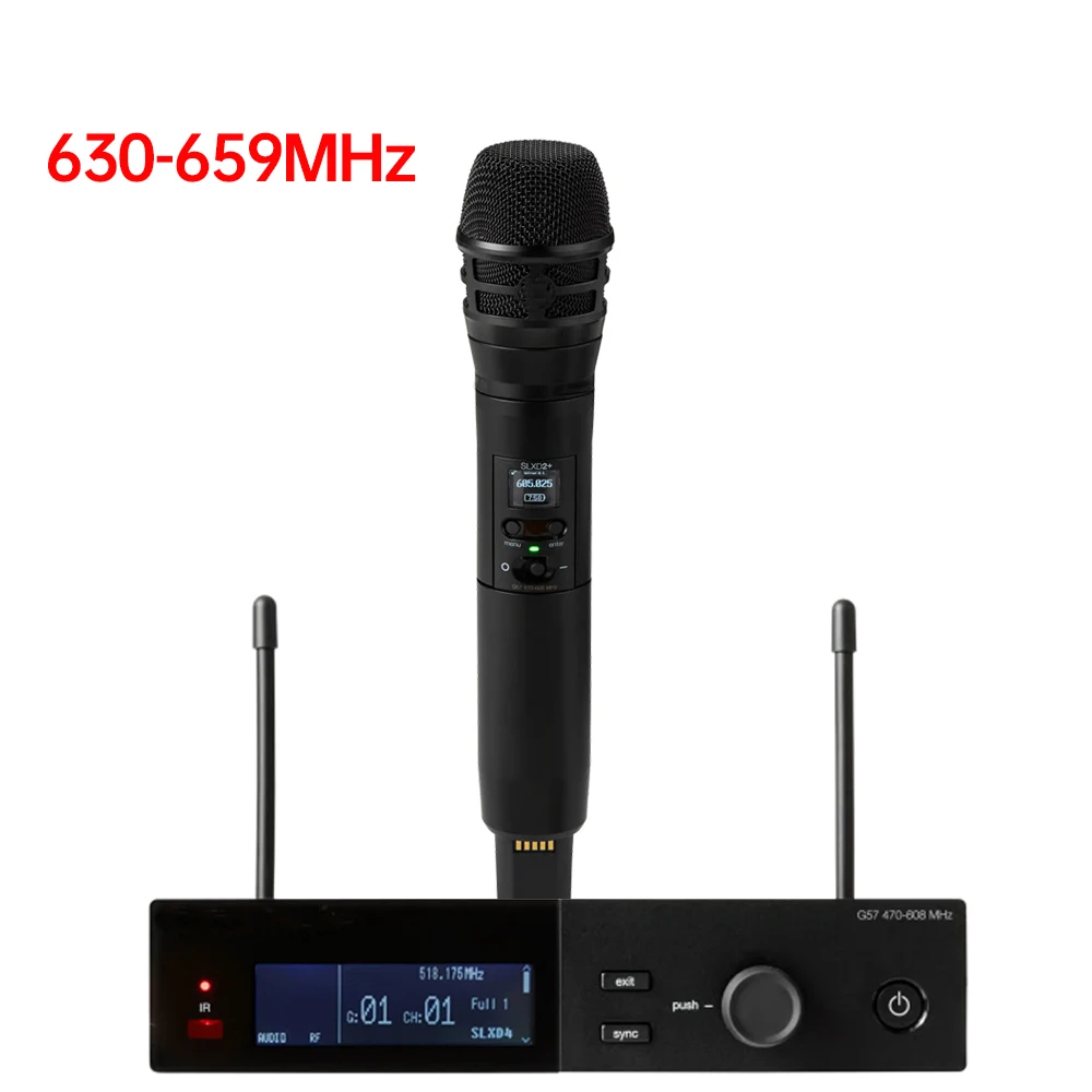 SLXD Professional Wireless Microphone System with 4-Pin Headphones KSM8/Beta58 - Professional Audio Equipment for Stage Karaoke image 4