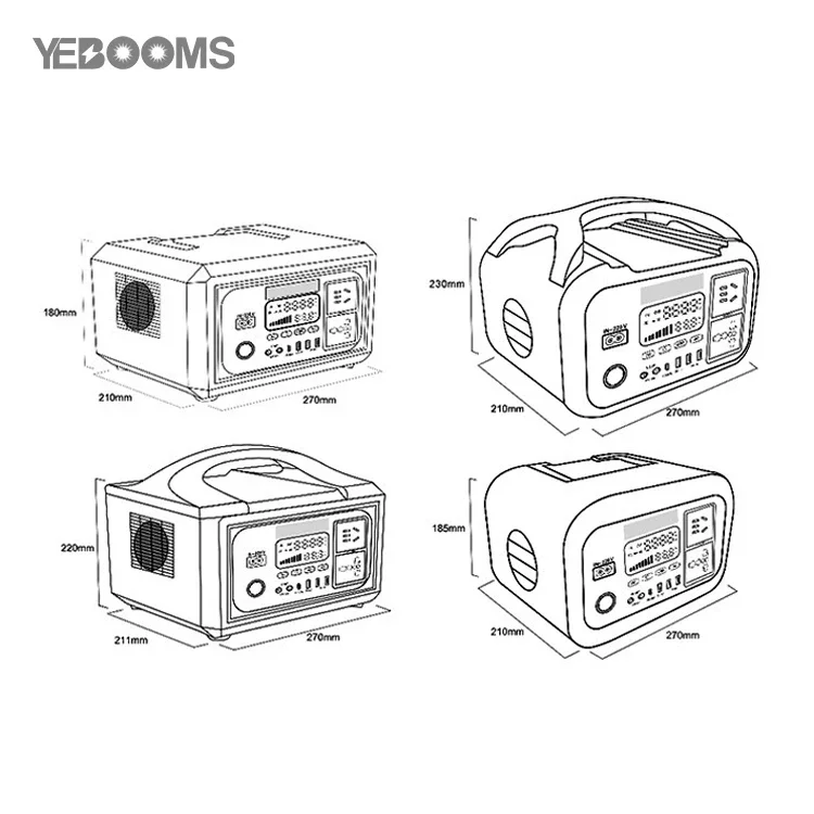 600W Outdoor Portable Mobile Power Supply with Dual AC Energize Your Adventures