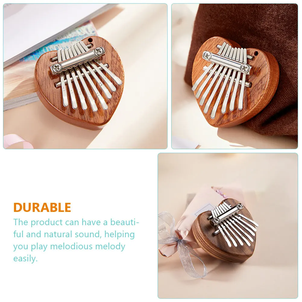 Wooden Kalimba Thumb Piano Set for Beginners Portable Mini Finger Piano with Natural Sound Smooth Finish
