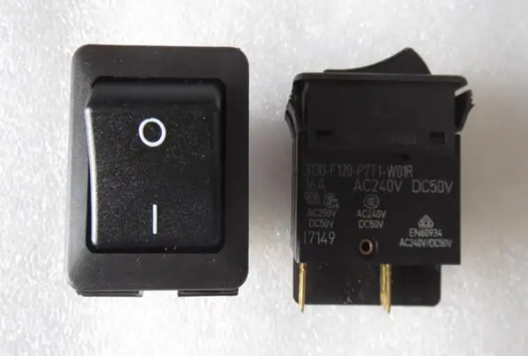 

3130-F120-P7T1-W01R imported German ETA power boat type switch 4-pin 2-position rocker switch 16A